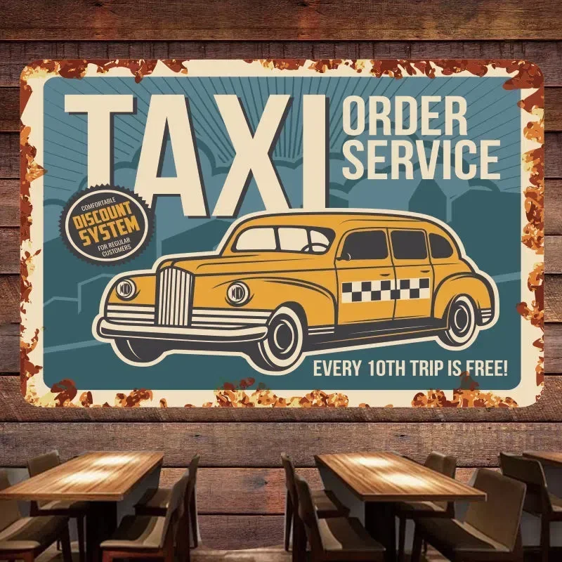 Auto Repair Shop Banners - Poster Artistico Vintage con Auto e