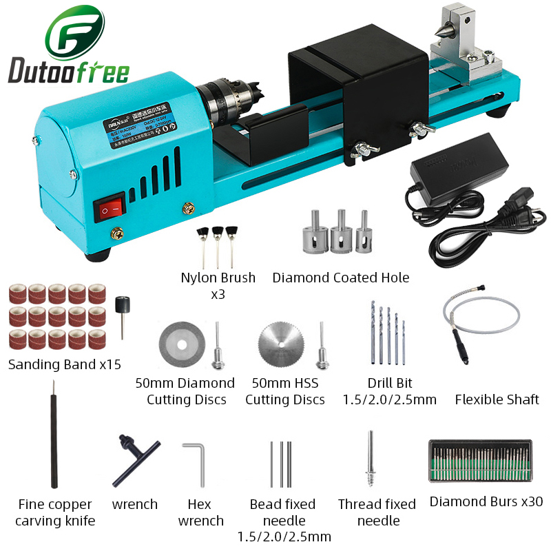 Brake Drum Lathe - 1 Set 150W Mini tornio per